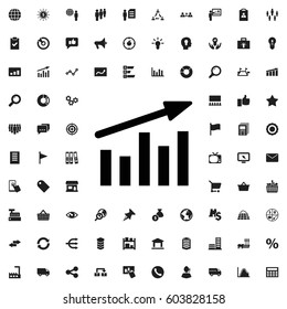 Chart icon illustration isolated vector sign symbol. marketing icons vector set.