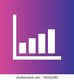 chart icon illustration isolated vector sign symbol