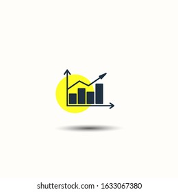 chart icon, info graphic icon, business graph icon