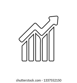 Chart icon. Infographic sign