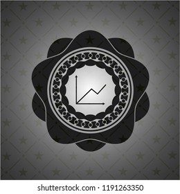 chart icon inside black badge