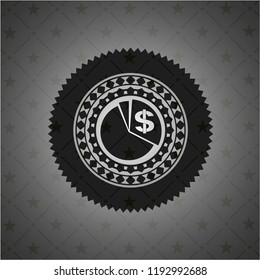 chart icon inside black badge
