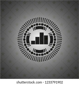 chart icon inside dark badge