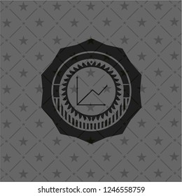 chart icon inside dark badge