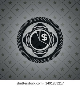 chart icon inside dark badge