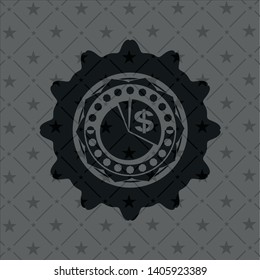 chart icon inside dark badge