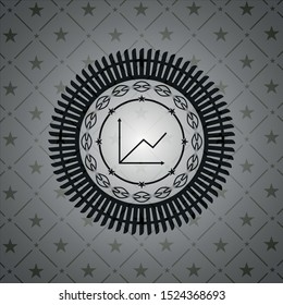chart icon inside dark badge