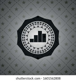 chart icon inside dark badge