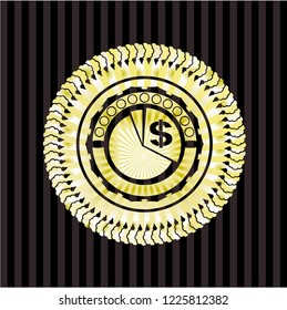 chart icon inside shiny badge