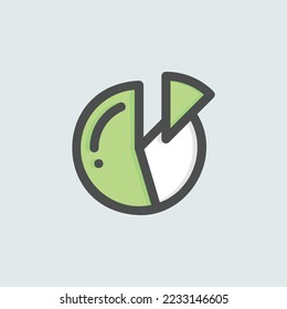  chart icon, isolated finance colored outline icon in light blue background, perfect for website, blog, logo, graphic design, social media, UI, mobile app