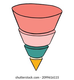 Chart icon isolated on a white background