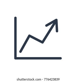 Chart icon. Isolated statistic and chart icon line style. Premium quality vector symbol drawing concept for your logo web mobile app UI design.
