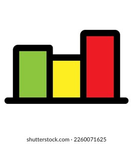 Chart icon line isolated on white background. Black flat thin icon on modern outline style. Linear symbol and editable stroke. Simple and pixel perfect stroke vector illustration