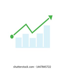 chart icon. Logo element illustration. chart design. chart concept. Can be used in web and mobile