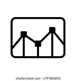 chart icon or logo isolated sign symbol vector illustration - high quality black style vector icons
