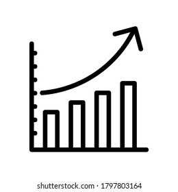 chart icon or logo isolated sign symbol vector illustration - high quality black style vector icons
