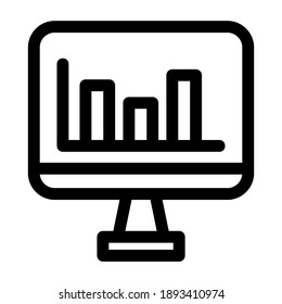 icono de gráfico o logotipo símbolo de signo aislado ilustración vectorial - iconos vectoriales de estilo negro de alta calidad
