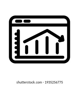 chart icon or logo isolated sign symbol vector illustration - high quality black style vector icons
