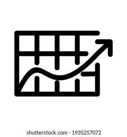 chart icon or logo isolated sign symbol vector illustration - high quality black style vector icons
