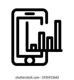 chart icon or logo isolated sign symbol vector illustration - high quality black style vector icons

