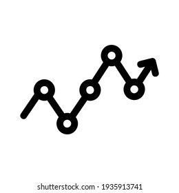 icono de gráfico o logotipo símbolo de signo aislado ilustración vectorial - iconos vectoriales de estilo negro de alta calidad
