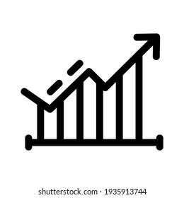 icono de gráfico o logotipo símbolo de signo aislado ilustración vectorial - iconos vectoriales de estilo negro de alta calidad
