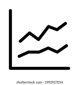 chart icon or logo isolated sign symbol vector illustration - high quality black style vector icons

