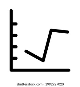 icono de gráfico o logotipo símbolo de signo aislado ilustración vectorial - iconos vectoriales de estilo negro de alta calidad
