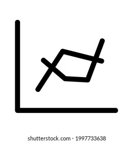 icono de gráfico o logotipo símbolo de signo aislado ilustración vectorial - iconos vectoriales de estilo negro de alta calidad
