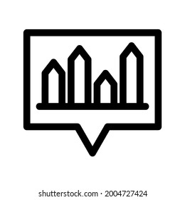 chart icon or logo isolated sign symbol vector illustration - high quality black style vector icons

