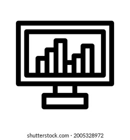 chart icon or logo isolated sign symbol vector illustration - high quality black style vector icons
