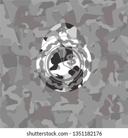 chart icon on grey camo texture