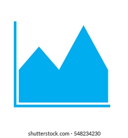 chart icon on white background. chart icon sign.