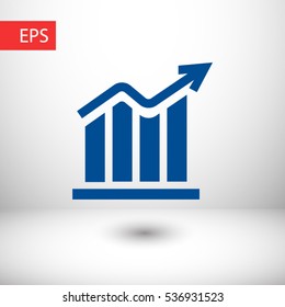  chart icon. One of set web icons