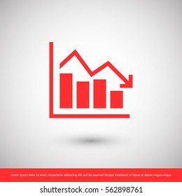 Chart icon. One of set web icons