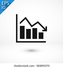 Chart icon. One of set web icons