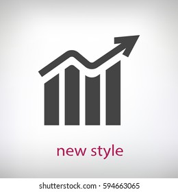  chart icon. One of set web icons