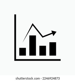 Chart Icon. Periodic Report. Graph, Analytics Symbol.