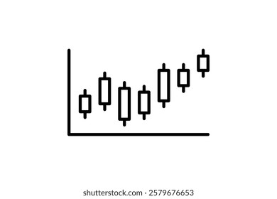 chart icon. Icon related to graph and seo . suitable for web site, app, user interfaces, printable etc. line icon style. simple vector design editable