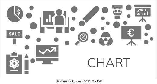 chart icon set. 11 filled chart icons.  Simple modern icons about  - Chart, Presentation, Sale, Percentage, Report, Rgb, Chalk, Line Dashboard