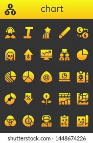chart icon set. 26 filled chart icons.  Collection Of - Reporter, Organization, Italic, Stats, Chalk, Money exchange, Death, Sales, Line chart, Structure, Pie Analytics