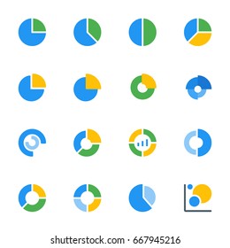 Chart icon set