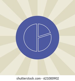 chart icon. sign design. background