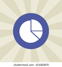 chart icon. sign design. background
