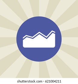 chart icon. sign design. background