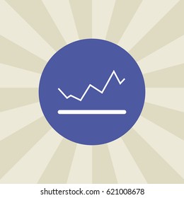 chart icon. sign design. background