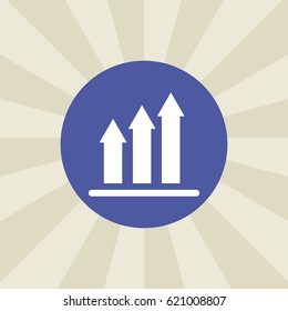 chart icon. sign design. background