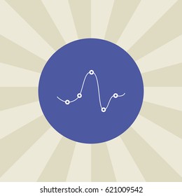 chart icon. sign design. background