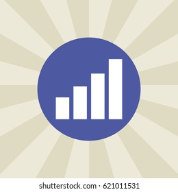 chart icon. sign design. background
