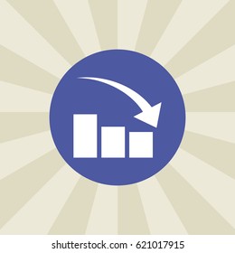 chart icon. sign design. background
